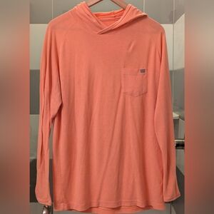 Huk Fishing Men's Coral Long Sleeve Shirt